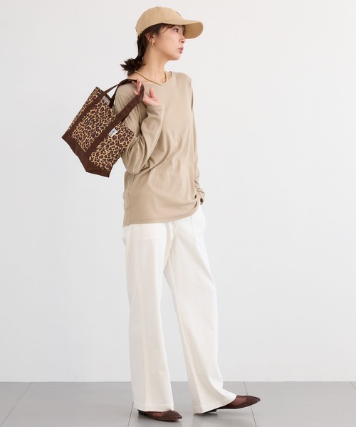 PICCADILLY（ピカデリー）の「BARNYARDSTORM / PICCADILLY（ピカデリー）別注 / ベイカーワイドパンツ（カーゴパンツ・レディース・チャコールグレー/オフホワイト/ピンク・S/L/M）」の19枚目の写真