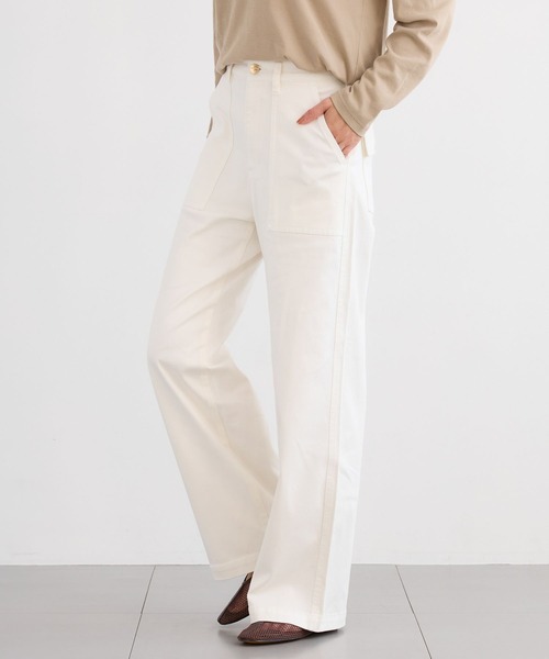 PICCADILLY（ピカデリー）の「BARNYARDSTORM / PICCADILLY（ピカデリー）別注 / ベイカーワイドパンツ（カーゴパンツ・レディース・チャコールグレー/オフホワイト/ピンク・S/L/M）」の16枚目の写真