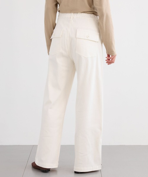 PICCADILLY（ピカデリー）の「BARNYARDSTORM / PICCADILLY（ピカデリー）別注 / ベイカーワイドパンツ（カーゴパンツ・レディース・チャコールグレー/オフホワイト/ピンク・S/L/M）」の4枚目の写真