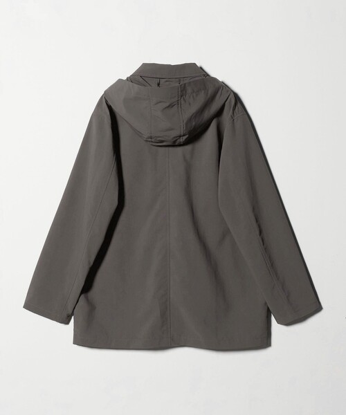 green label relaxing(グリーンレーベルリラクシング)の「DICROS ミドル フード ステンカラー コート -撥水-(ステンカラーコート・メンズ・ベージュ/ダークグレー・XL/M/S/L)」の16枚目の写真