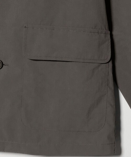 green label relaxing(グリーンレーベルリラクシング)の「DICROS ミドル フード ステンカラー コート -撥水-(ステンカラーコート・メンズ・ベージュ/ダークグレー・XL/M/S/L)」の20枚目の写真