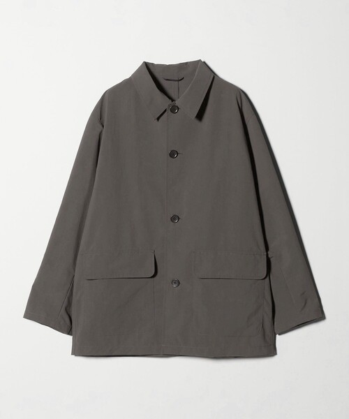 green label relaxing(グリーンレーベルリラクシング)の「DICROS ミドル フード ステンカラー コート -撥水-(ステンカラーコート・メンズ・ベージュ/ダークグレー・XL/M/S/L)」の21枚目の写真