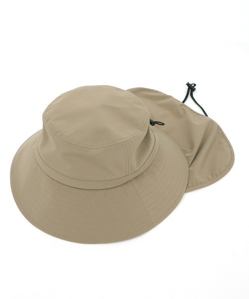チチカカ（チチカカ）の「ネックガード付きバケットハット（ハット・レディース・ブラック/ベージュ・FREE）」の7枚目の写真