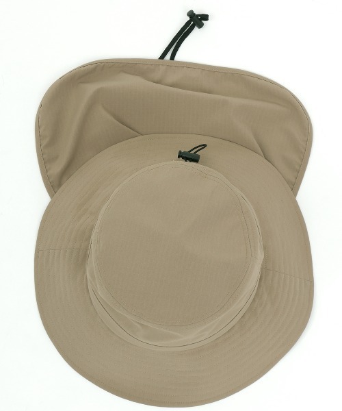 チチカカ（チチカカ）の「ネックガード付きバケットハット（ハット・レディース・ブラック/ベージュ・FREE）」の9枚目の写真