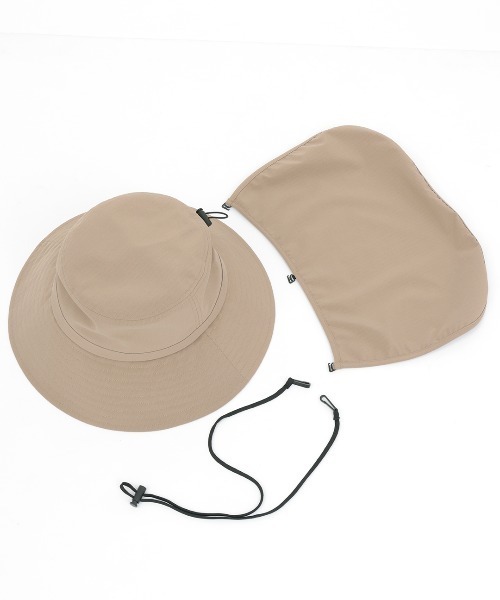 チチカカ（チチカカ）の「ネックガード付きバケットハット（ハット・レディース・ブラック/ベージュ・FREE）」の14枚目の写真