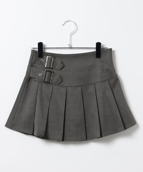 ALAND（エーランド）の「3.3 Field Trip／ダブルベルトプリーツミニスカート(インパン付き)（スカート・レディース・ブラック/グレー・MEDIUM/SMALL）」の14枚目の写真