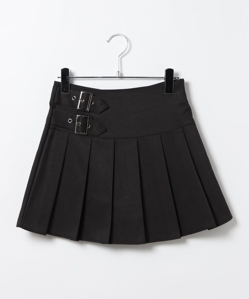 ALAND（エーランド）の「3.3 Field Trip／ダブルベルトプリーツミニスカート(インパン付き)（スカート・レディース・ブラック/グレー・MEDIUM/SMALL）」の7枚目の写真