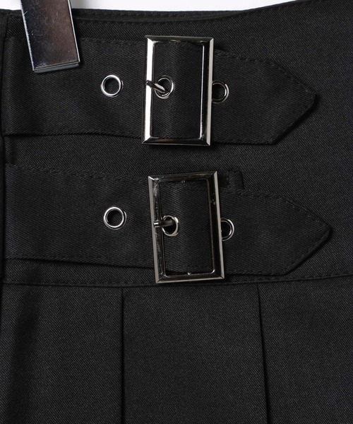 ALAND（エーランド）の「3.3 Field Trip／ダブルベルトプリーツミニスカート(インパン付き)（スカート・レディース・ブラック/グレー・MEDIUM/SMALL）」の8枚目の写真