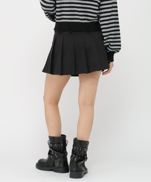 ALAND（エーランド）の「3.3 Field Trip／ダブルベルトプリーツミニスカート(インパン付き)（スカート・レディース・ブラック/グレー・MEDIUM/SMALL）」の13枚目の写真