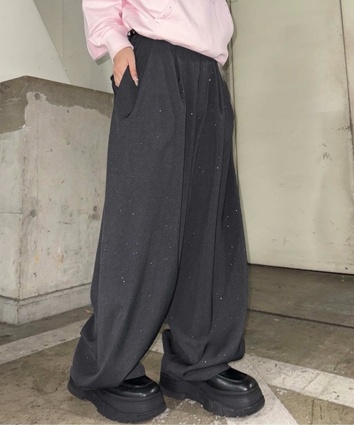 sedacle（セダクル）の「グリッター加工スラックス（スラックス・メンズ・ブラック/チャコールグレー・SMALL/MEDIUM/LARGE）」の8枚目の写真