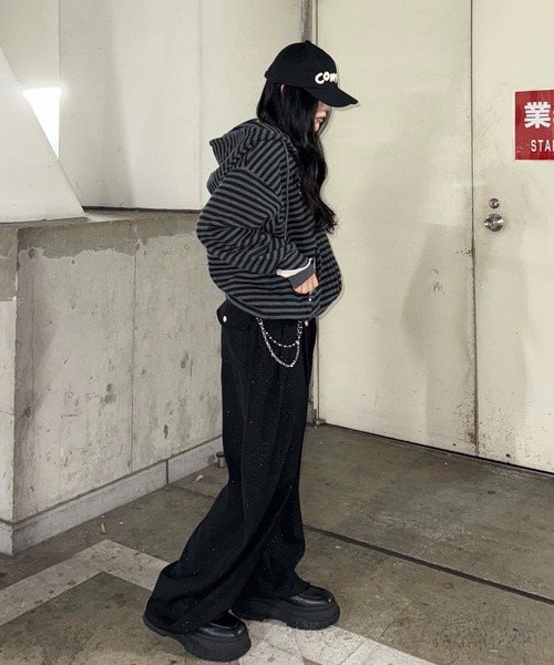 sedacle（セダクル）の「グリッター加工スラックス（スラックス・メンズ・ブラック/チャコールグレー・SMALL/MEDIUM/LARGE）」の17枚目の写真