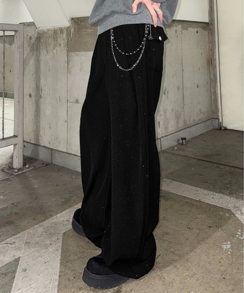 sedacle（セダクル）の「グリッター加工スラックス（スラックス・メンズ・ブラック/チャコールグレー・SMALL/MEDIUM/LARGE）」の19枚目の写真