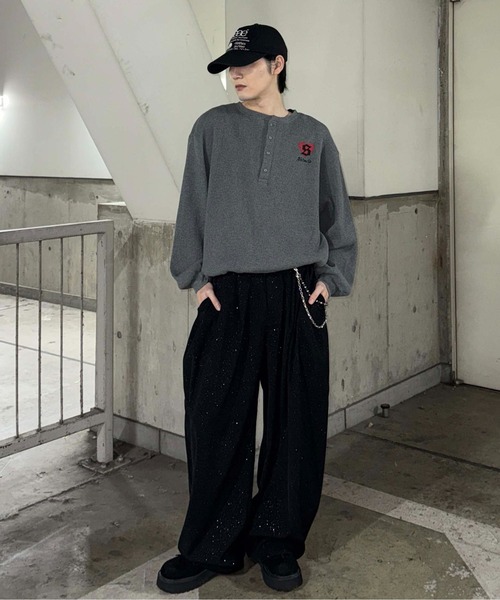 sedacle（セダクル）の「グリッター加工スラックス（スラックス・メンズ・ブラック/チャコールグレー・SMALL/MEDIUM/LARGE）」の21枚目の写真