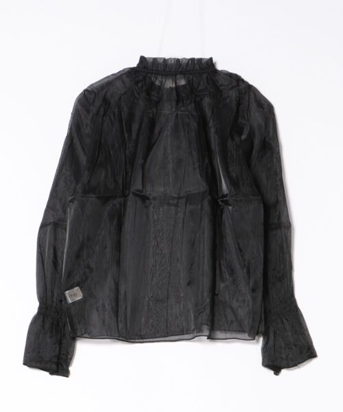 aimoha(アイモハ)の「シアーギャザー ハイネックブラウス (SS)(シャツ/ブラウス・レディース・ブラック/ライトベージュ/ホワイト・FREE)」の10枚目の写真