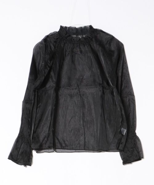 aimoha(アイモハ)の「シアーギャザー ハイネックブラウス (SS)(シャツ/ブラウス・レディース・ブラック/ライトベージュ/ホワイト・FREE)」の12枚目の写真
