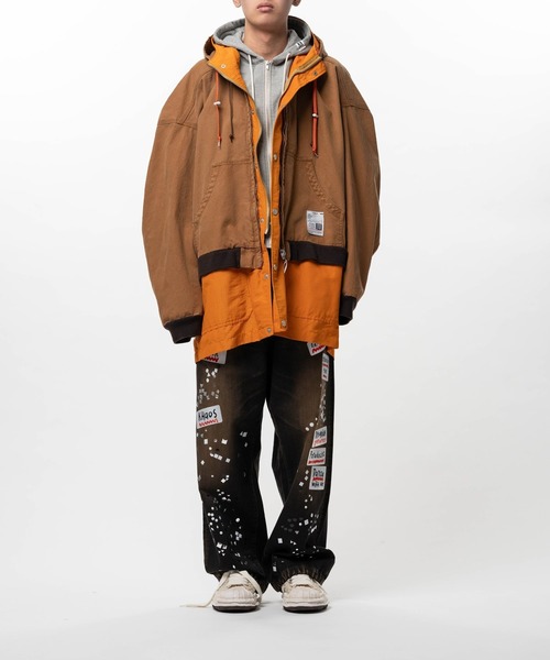 Maison MIHARA YASUHIRO（メゾンミハラヤスヒロ）の「【MIHARAYASUHIRO/ミハラヤスヒロ】TRIPLE LAYERED COAT（その他アウター・メンズ・ブラウン/ブラック・44/48/46）」の8枚目の写真