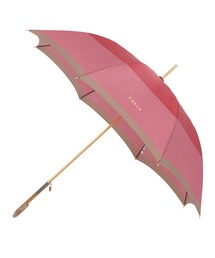 【未使用品】フルラ ボーダー 晴雨兼用 長傘 日傘 ジャンプ式 レッド FURLA｜フルラ（レディース）の長傘（レッド/赤色系）通販 - ZOZOTOWN