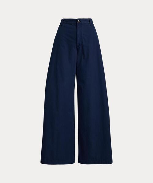 POLO RALPH LAUREN（ポロ ラルフ ローレン）の「コットン リラックス ワイドレッグ パンツ（チノパンツ・レディース・ネイビー系1・8/6/4/0/2/00）」の7枚目の写真