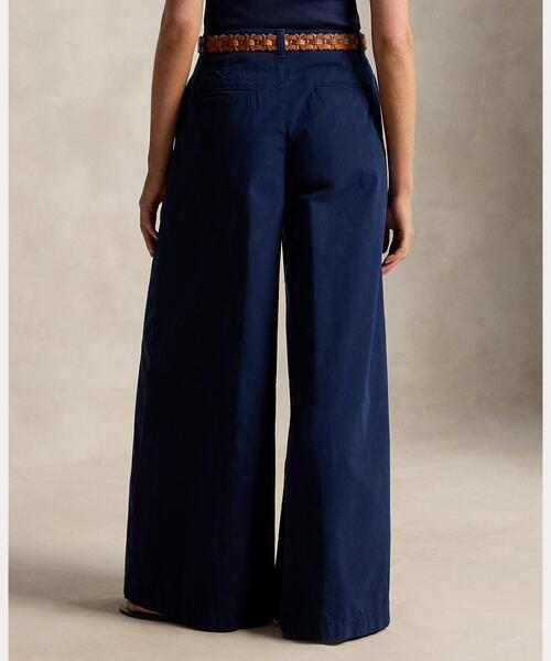 POLO RALPH LAUREN（ポロ ラルフ ローレン）の「コットン リラックス ワイドレッグ パンツ（チノパンツ・レディース・ネイビー系1・8/6/4/0/2/00）」の5枚目の写真