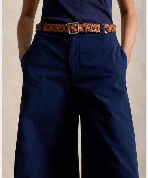 コットン リラックス ワイドレッグ パンツ（チノパンツ）｜POLO RALPH