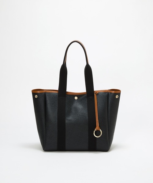 Breath TOPKAPI(ブレストプカピ)の「【Breath TOPKAPI】SCOTCH GRAIN スコッチグレイン ロングハンドル ボックス トートバッグ チャーム付き A4 / 2way(トートバッグ・レディース・ライトベージュ/ベージュ系その他3/その他・FREE)」の6枚目の写真