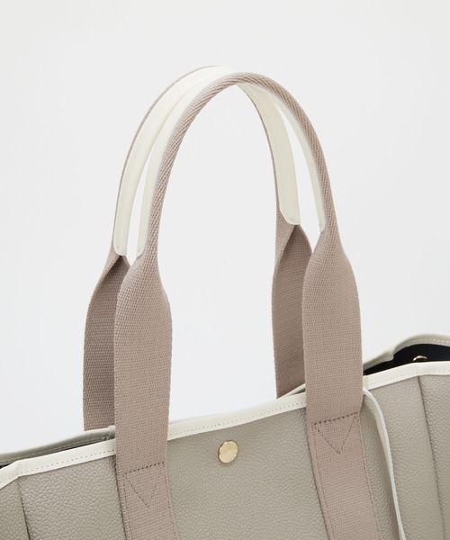 Breath TOPKAPI(ブレストプカピ)の「【Breath TOPKAPI】SCOTCH GRAIN スコッチグレイン ロングハンドル ボックス トートバッグ チャーム付き A4 / 2way(トートバッグ・レディース・ライトベージュ/ベージュ系その他3/その他・FREE)」の12枚目の写真