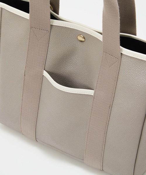 Breath TOPKAPI(ブレストプカピ)の「【Breath TOPKAPI】SCOTCH GRAIN スコッチグレイン ロングハンドル ボックス トートバッグ チャーム付き A4 / 2way(トートバッグ・レディース・ライトベージュ/ベージュ系その他3/その他・FREE)」の17枚目の写真