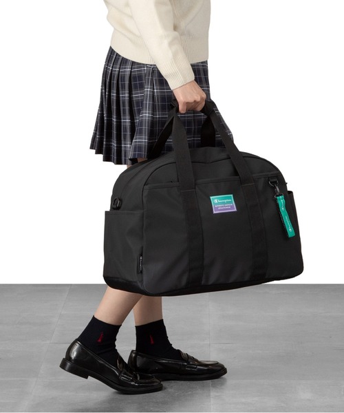 Champion（チャンピオン）の「チャンピオン ボストンバッグ 修学旅行 部活 通学 65451（ボストンバッグ・メンズ・ブラック×レッド/ブラック×ブラック/ブラック×ピンク/ブラック×グリーン・FREE）」の4枚目の写真