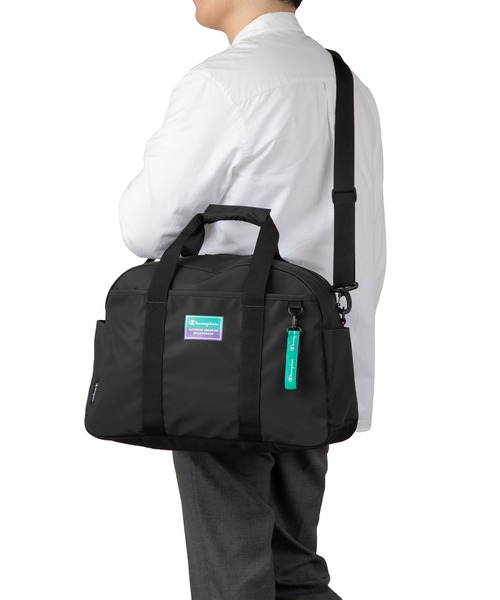 Champion（チャンピオン）の「チャンピオン ボストンバッグ 修学旅行 部活 通学 65451（ボストンバッグ・メンズ・ブラック×レッド/ブラック×ブラック/ブラック×ピンク/ブラック×グリーン・FREE）」の12枚目の写真