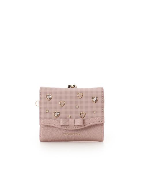 SAMANTHAVEGA(サマンサベガ)の「ストロベリーギンガム折財布(財布・レディース・ブラック/レッド/ピンク・FREE)」の2枚目の写真