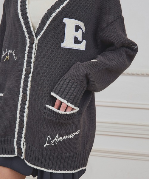 PRE ORDER】Embroideryモチーフニットカーディガン 【公式通販】