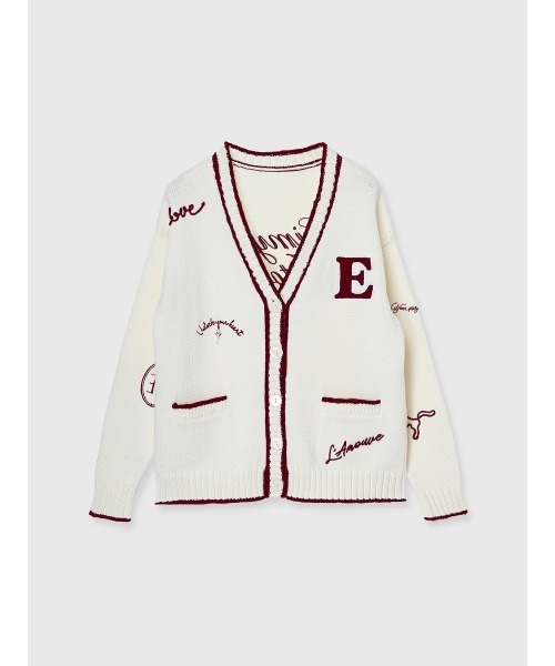 PRE ORDER】Embroideryモチーフニットカーディガン 【公式通販】