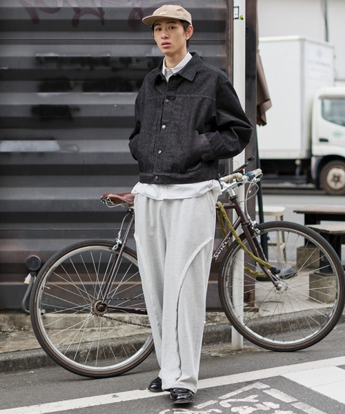 WEGO（ウィゴー）の「WEGO/【26年春夏新作】リジットデニムジャケット（デニムジャケット・メンズ・インディゴブルー/ブラック系2・MEDIUM/LARGE）」の4枚目の写真