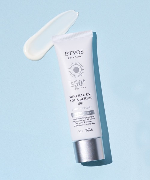 ETVOS(エトヴォス)の「ミネラルUVアクアセラム50+(日焼け止め/UVケア・レディース・#クリアグロウ・FREE)」の1枚目の写真