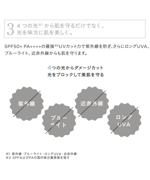 ETVOS(エトヴォス)の「ミネラルUVアクアセラム50+(日焼け止め/UVケア・レディース・#クリアグロウ・FREE)」の10枚目の写真