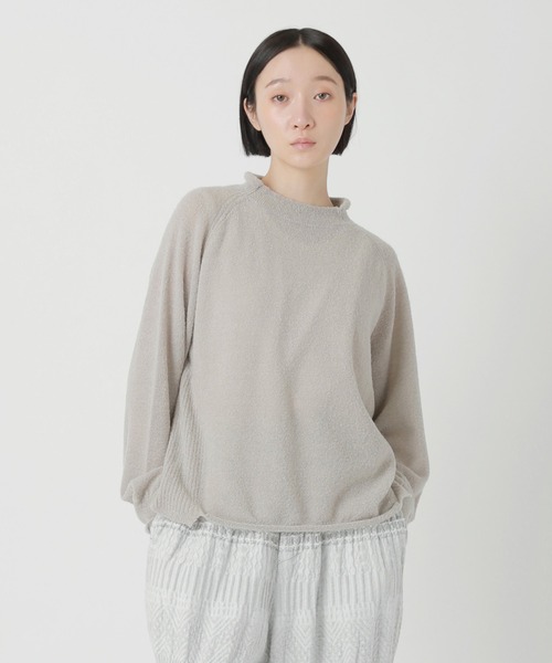 Plantation(プランテーション)の「ライトウールタム / ニットプルオーバー / S(ニット/セーター・レディース・ブラック/ライトグレー・M size)」の2枚目の写真