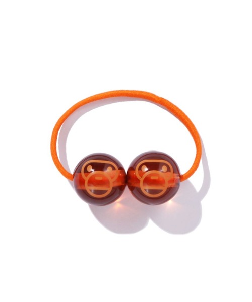 A BATHING APE（アベイシングエイプ）の「BABY MILO HAIR TIE（ヘアゴム・キッズ・ピンク/ブラウン/イエロー・FREE）」の2枚目の写真