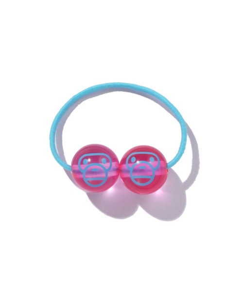 A BATHING APE（アベイシングエイプ）の「BABY MILO HAIR TIE（ヘアゴム・キッズ・ピンク/ブラウン/イエロー・FREE）」の3枚目の写真