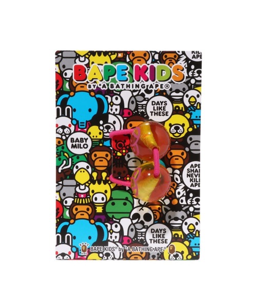 A BATHING APE（アベイシングエイプ）の「BABY MILO HAIR TIE（ヘアゴム・キッズ・ピンク/ブラウン/イエロー・FREE）」の5枚目の写真