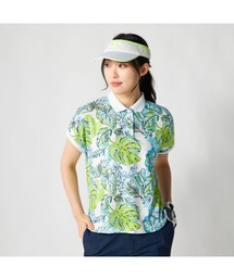 FILA GOLF フィラゴルフ ゴルフウェア 吸汗速乾 UVカット リゾート柄 半袖ポロシャツ