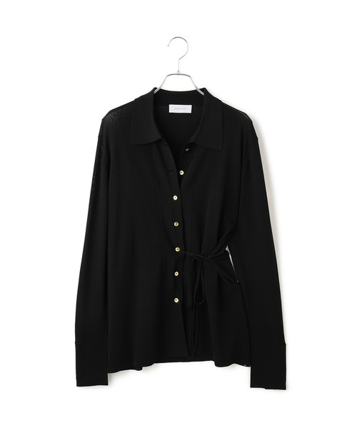 ADAM ET ROPE'（アダムエロペ）の「ニットシャツカーディガン（カーディガン/ボレロ・レディース・ブラウン/ブラック・FREE）」の16枚目の写真