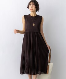 23区 S（ニジュウサンクチイサイサイズ）の「プリーツニット ワンピース（ワンピース）」