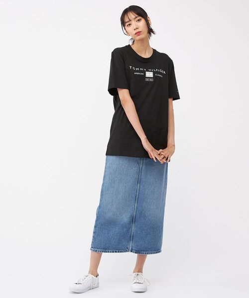 TOMMY HILFIGER(トミーヒルフィガー)の「【オンライン限定】モノブランド ロゴTシャツ(Tシャツ/カットソー・メンズ・ホワイト/グリーン/ブラック・LARGE/MEDIUM/SMALL/X-LARGE)」の18枚目の写真