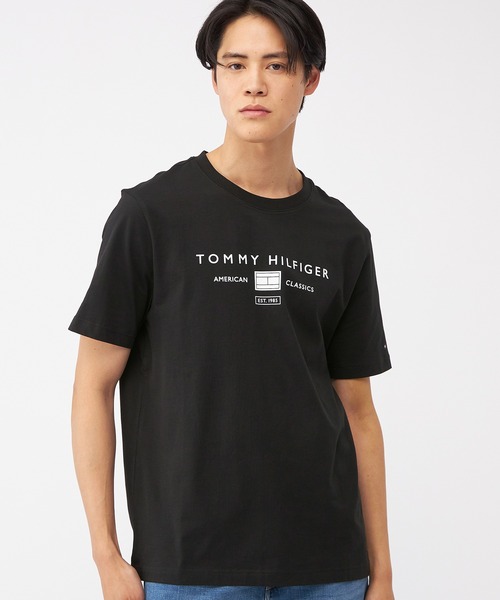 TOMMY HILFIGER(トミーヒルフィガー)の「【オンライン限定】モノブランド ロゴTシャツ(Tシャツ/カットソー・メンズ・ホワイト/グリーン/ブラック・LARGE/MEDIUM/SMALL/X-LARGE)」の6枚目の写真