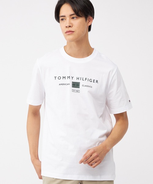 TOMMY HILFIGER(トミーヒルフィガー)の「【オンライン限定】モノブランド ロゴTシャツ(Tシャツ/カットソー・メンズ・ホワイト/グリーン/ブラック・LARGE/MEDIUM/SMALL/X-LARGE)」の10枚目の写真