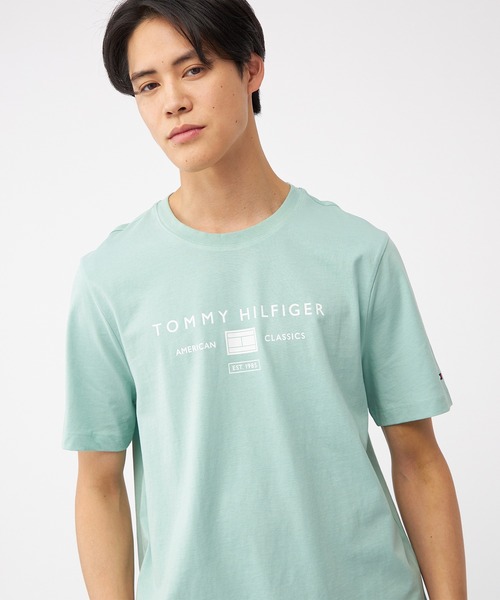 TOMMY HILFIGER(トミーヒルフィガー)の「【オンライン限定】モノブランド ロゴTシャツ(Tシャツ/カットソー・メンズ・ホワイト/グリーン/ブラック・LARGE/MEDIUM/SMALL/X-LARGE)」の11枚目の写真