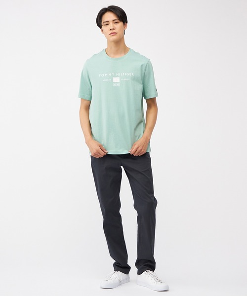 TOMMY HILFIGER(トミーヒルフィガー)の「【オンライン限定】モノブランド ロゴTシャツ(Tシャツ/カットソー・メンズ・ホワイト/グリーン/ブラック・LARGE/MEDIUM/SMALL/X-LARGE)」の12枚目の写真