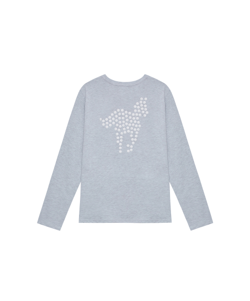 TANSANMAGNESIUM(タンサン マグネシウム)の「ポニーホットフィックスロングスリーブ(スカイブルー)(Tシャツ/カットソー・レディース・その他・1/2)」の3枚目の写真