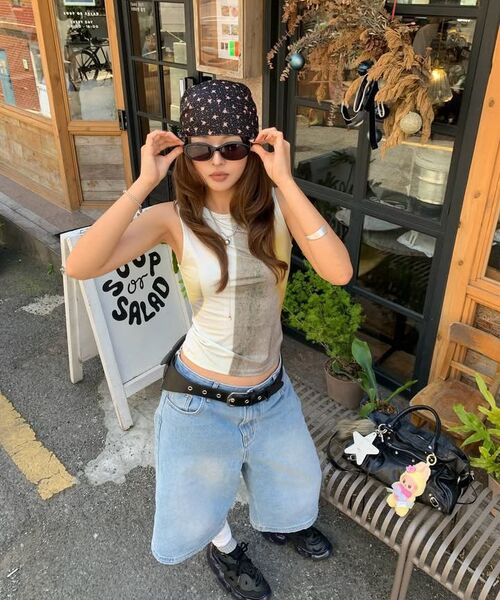 Kijun（キジュン）の「エッセンシャルデニムバミューダショーツ ブルー（その他パンツ・レディース・その他・SMALL/MEDIUM/LARGE）」の3枚目の写真