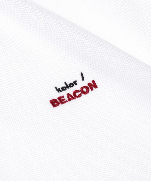 kolor BEACON(カラービーコン)の「26SBM-T01232(ポロシャツ・メンズ・ブラック/オレンジ/ヘザーグレー/ホワイト・2/3/1)」の11枚目の写真